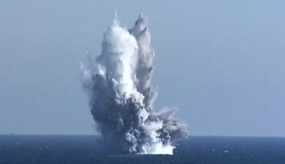 N.korea Tests New Underwater Nuke Weapon Capable Of 'Radioactive Tsunami'