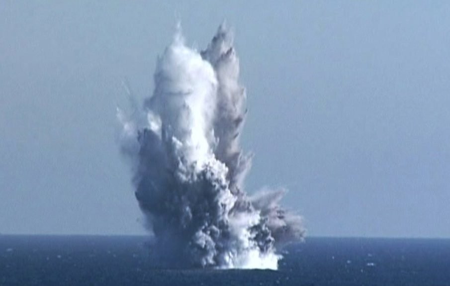 N.korea Tests New Underwater Nuke Weapon Capable Of 'Radioactive Tsunami'