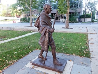 Khalistani Menace Unabated, Mahatma Gandhi Statue Defaced In Canada