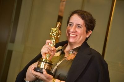 Jubilant Guneet Monga Reaches Mumbai After Oscar Conquest