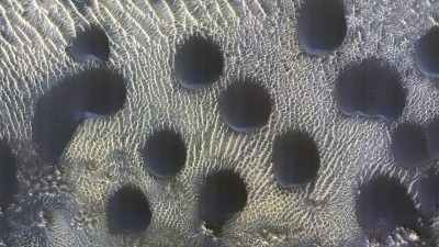 Nasa Spacecraft Captures Unusual Circles Of Sand Dunes On Mars