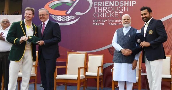 Ind V Aus, 4Th Test: Rohit Sharma, Steve Smith Receive Special Test Caps From Pm Modi And Anthony Albanese
